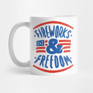 fireworks & freedom Mug